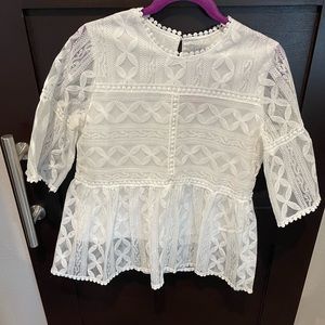 NWT chicwish white blouse